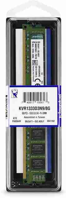 KINGSTON KVR1333D3N9/2G DDR3 GB (Single Channel) PC (KVR1333D3N9