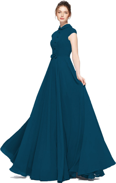 BEELEE TYPS Women Gown Dark Blue Maxi/Full Length Dress - Buy BEELEE TYPS  Women Gown Dark Blue Maxi/Full Length Dress Online at Best Prices in India  | Flipkart.com