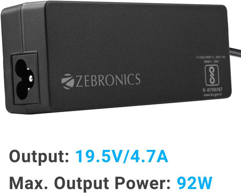 ZEBRONICS ZEB-LA654419592SN 92 W Adapter - ZEBRONICS : Flipkart.com