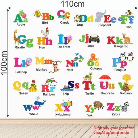 StickMe 110 cm Alphabets Baby Kids Learning Education