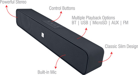 Buy iball Musi Bar 10 W Bluetooth Speaker Online from