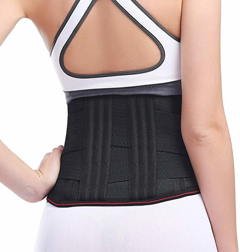 ELOVE Lumbar Support Waist belt for Back Pain Relief-Compression Belt witr  Men and Women Back Lumbar Support