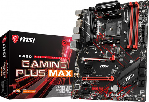 MSI b450 gaming plus Max AM4Socket ATX AMD B450 Chipset DDR4