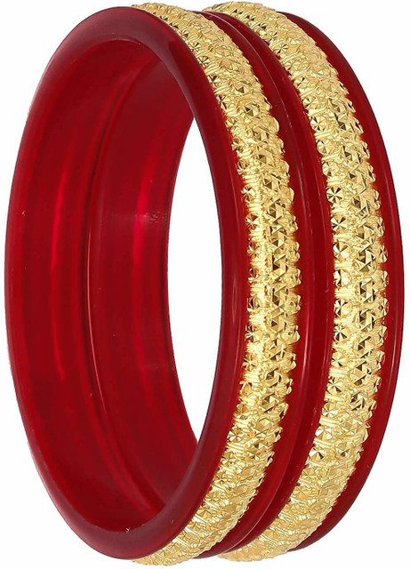 JOYERIA FASHIONS Plastic Gold-plated Bangle Set Price in India