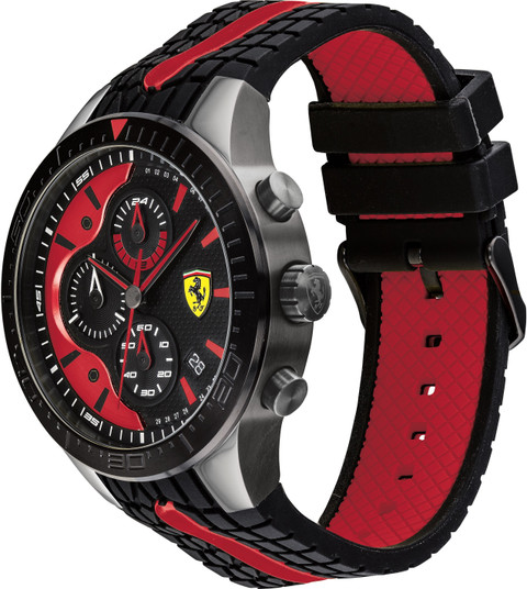 フェラーリ ウォッチ REDREV EVO Buy SCUDERIA FERRARI Red Rev Evo Chronograph Black Round Dial