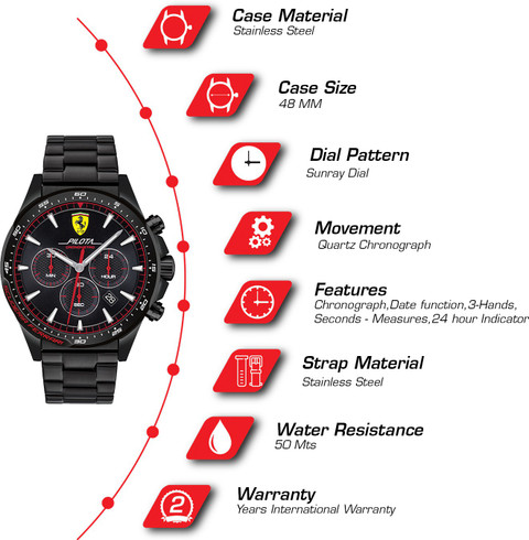 SCUDERIA FERRARI PILOTA PILOTA Analog Watch - For Men - Buy