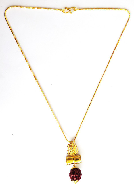 FashionCraft Religious Jewelry Mahakal Shiva,Damru Locket With