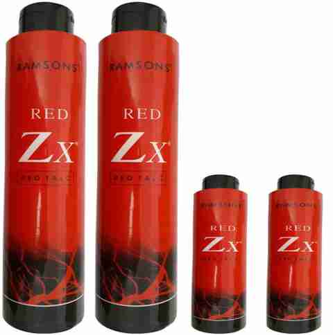 RAMSONS 2 Red ZX Deo Talc (300 gm) + 2 Red ZX Deo Talc (100 gm