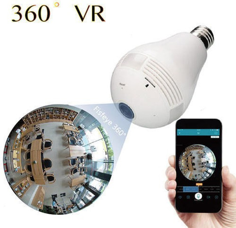 Light Bulb Camera 360 Panorama 360 Degree View Wireless WIFI Bulb