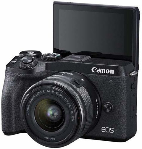 Canon M6 Mark II Mirrorless Camera with 15-45 lens