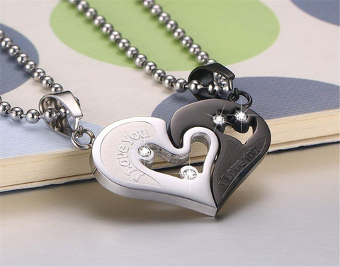 SILVOSWAN Valentine Day Gift for Girlfriend and Boyfriend Heart