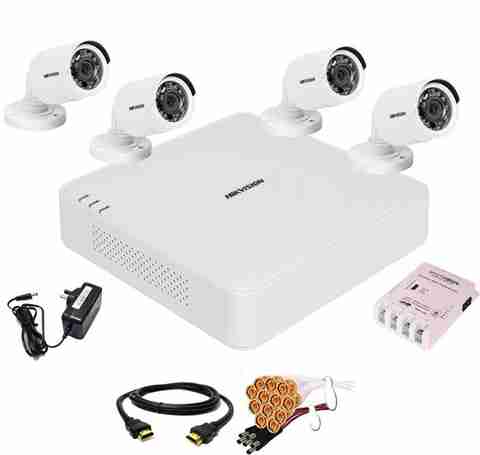 HIKVISION Channal HD DVR 1080p 1Pcs,Outdoor Camera 4Pcs,combo
