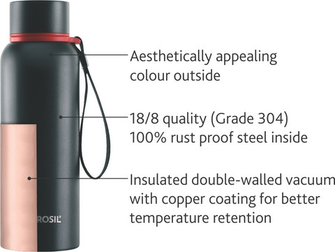 BOROSIL 500 ml Steel Flask Buy BOROSIL 500 ml Steel Flask Online