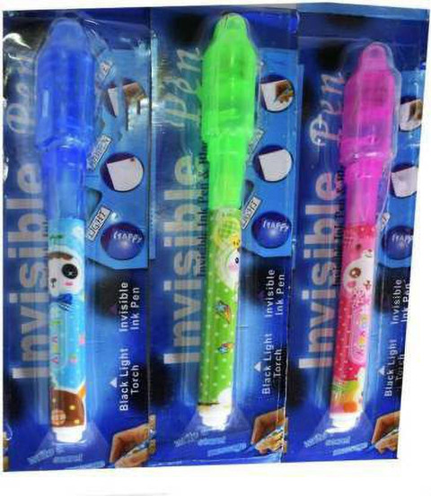 Anayatech nvisible Ink Magic Pen (4 Pieces) with UV-Light