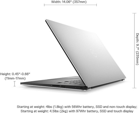 DELL XPS 15 Intel Core i7 9th Gen 9750H (16 GB/512 GB SSD
