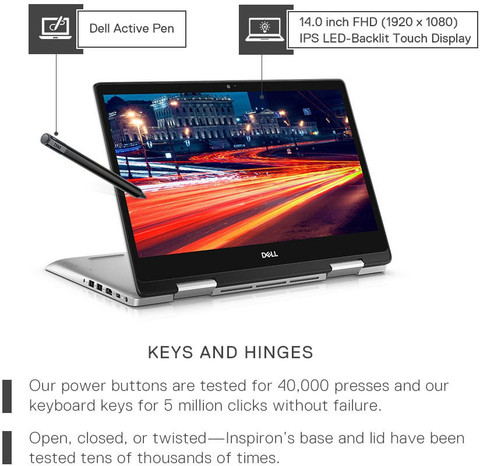 DELL Inspiron 14 5000 Series Intel Core i3 8th Gen 8145U (4 GB/1 TB  HDD/Windows 10 Home) 5482 in Laptop