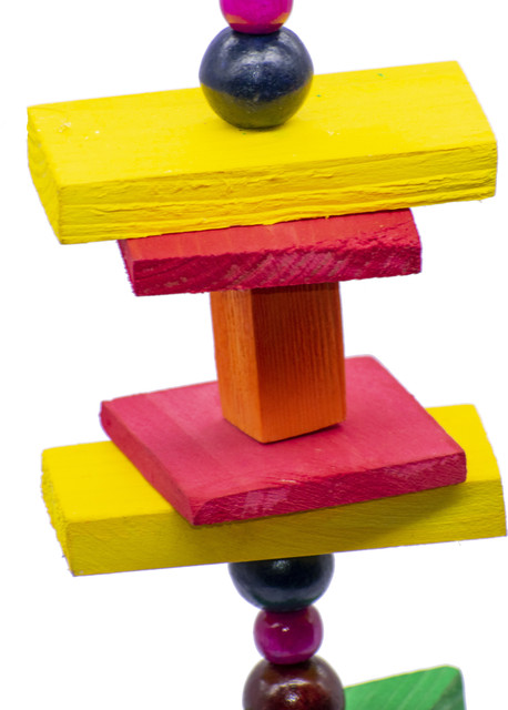 GREENBIRDS TOYS Combo Of Colorful Wooden Ladder Beautiful Hanging  Colorful Natural Wood Parrot Toys Cage Accessories Resting Toy Wooden  Training Aid