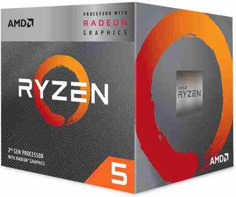 CPU AMD Ryzen5 3400G with Radeon vega11 AMD Ryzen 5 3400G with Radeon RX Vega 11 Graphics & Wraith Spire