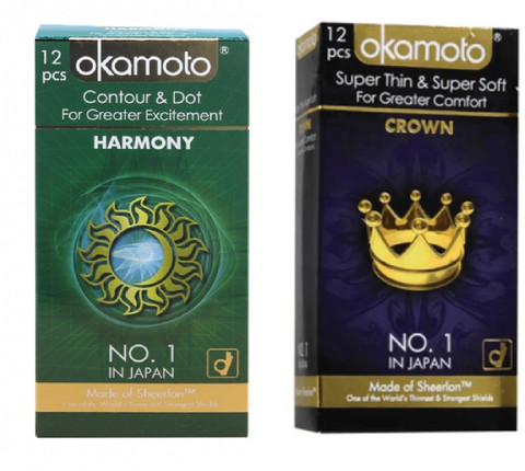 okamoto harmony and black no. 1 japan Condom Price in India - Buy