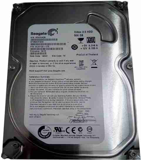 Seagate Video 500 GB Desktop White, Silver SATA Internal Hard Disk
