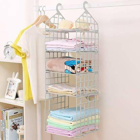 Swadhin Layer Clothes Storage racks Closet Organizer Price in