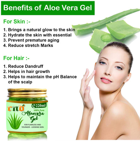 RND Pure & Organic Soothing Aloe Vera Gel For Face, Skin and Hair, Best  Multipurpose Beauty Gel - Price in India, Buy RND Pure & Organic Soothing  Aloe Vera Gel For Face,