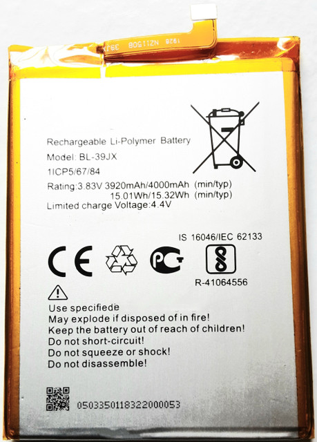 FULL CELL Mobile Battery For Infinix Hot S3X S3-X X622 BL-39JX BL39JX
