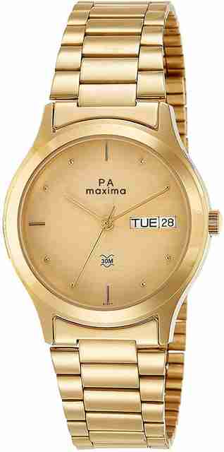 MAXIMA Gold Analog Watch For Men Buy MAXIMA Gold Analog Watch
