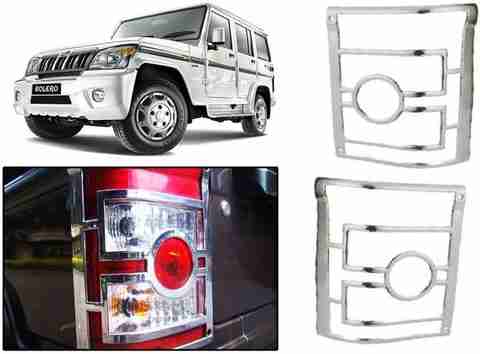 Elite MAHBOL106756 CAR CHROME TAIL LIGHT COVER Chrome Mahindra Bolero Rear  Garnish