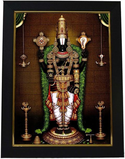 99CRAFTS Tirupati Venkateswara Swamy/Lord Balaji Photo Frame