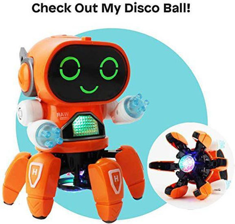 Toy Smart Bot Robot with Music, Colour Disco Lighting