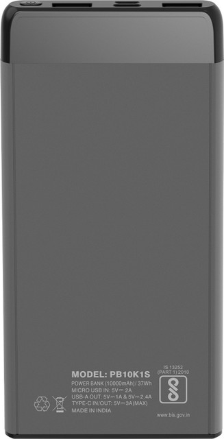 GIONEE 10000 mAh 15 W Power Bank Price in India Buy GIONEE 10000