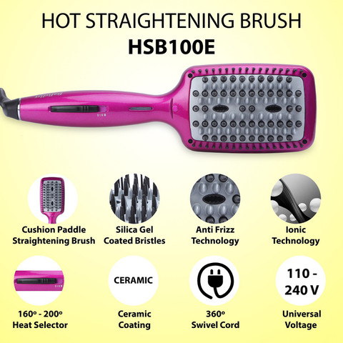 Heated Smoothing Babyliss Paddle Brush Straightener BaByliss Air