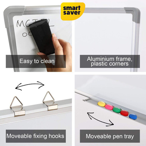 Smart Saver Small Dry Erase White Board – Magnetic Hanging