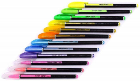 Definite Glitter Pen Neon Color mm Superfine