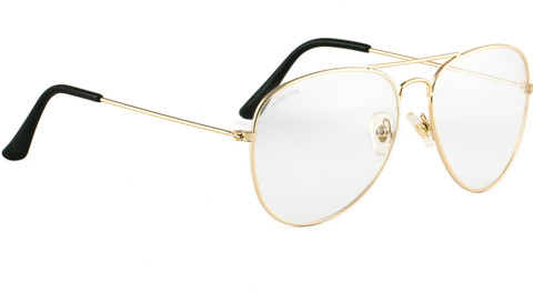 Buy ROYAL SON Aviator Sunglasses Clear, Golden For Men Online