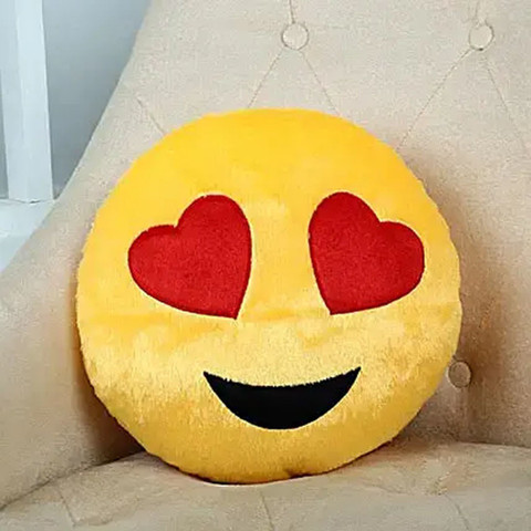 Awesome Look Cotton Cushion Pack of Smiley Emoji Pillow
