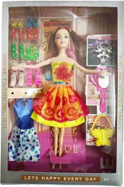 Barbi Doll With Accessories And Dress