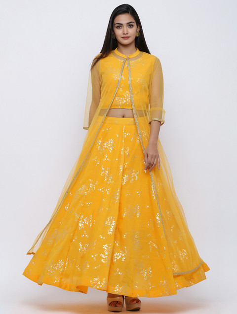Myra Vogue Embellished Stitched Lehenga Crop Top