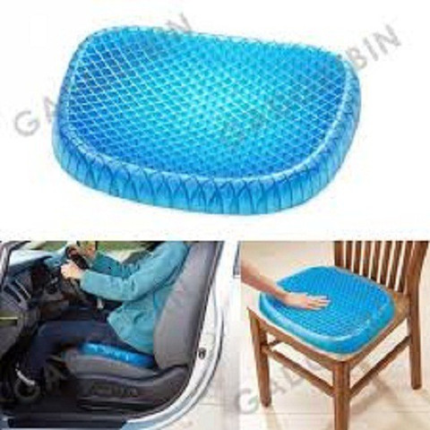 CRENTILA Gel Egg Soft Sitter Cushion Honeycomb with Chair Back