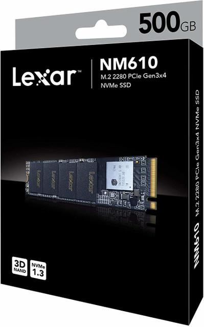 Lexar NM610 250 GB Laptop Black SATA III Internal Solid State