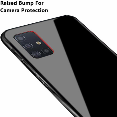 MOBILOVE Back Cover for Samsung Galaxy A51 Luxury Toughened