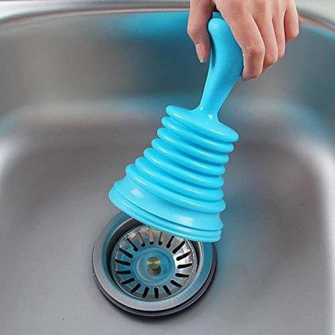 Modinity Toilet Bathroom Kitchen Drain Sink Plunger Unblocker Dredging Pipe-Cleaner Rubber Household Bathroom Accessories. Multi-purpose Plunger