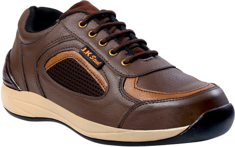 JK STEEL Steel Toe Genuine Leather Safety Shoe