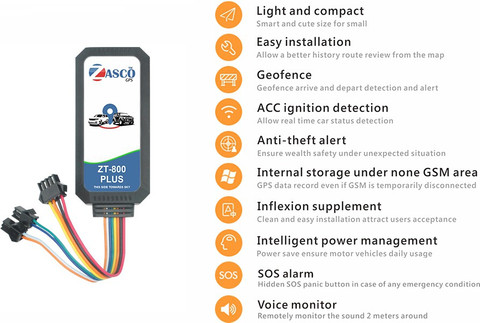ZASCO ZT-800 Plus (Voice Surveillance, Engine Cut Off) GPS Tracker