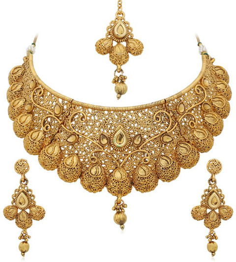 Sukkhi Alloy Gold-plated Yellow Jewellery Set Price in India Buy - Main Image