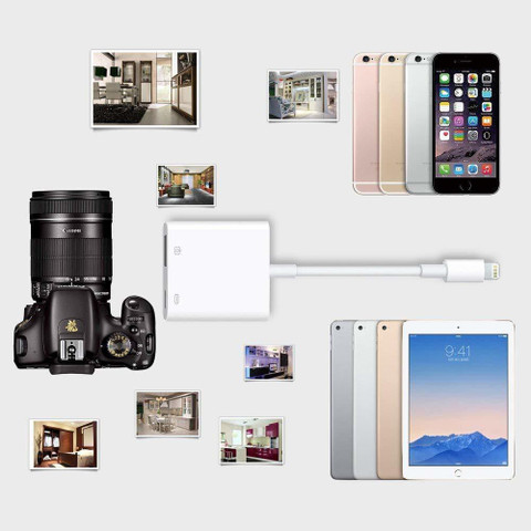 microware Lightning Cable A m Lightning to USB Camera