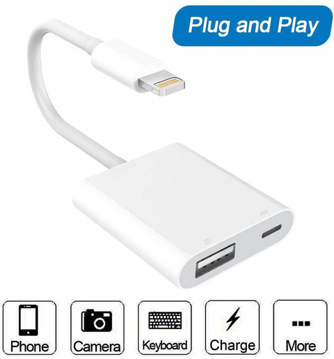 microware Lightning Cable A m Lightning to USB Camera