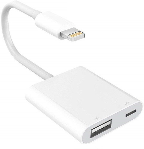 microware Lightning Cable A m Lightning to USB Camera Adapter