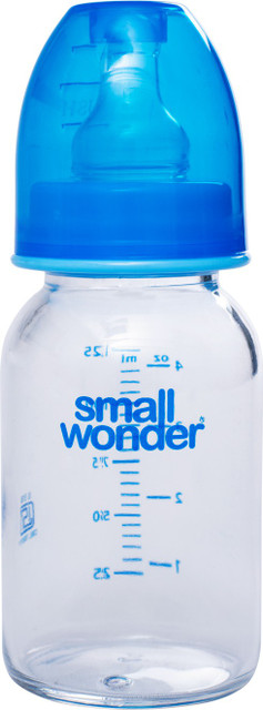 Small Wonder Borosilicate Baby Glass Feeding Bottle 125 ml
